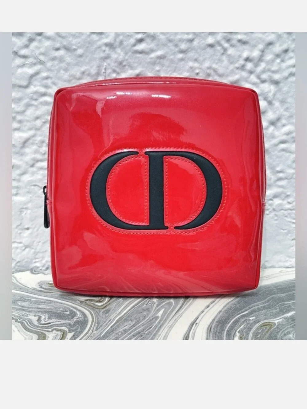 Dior Red Patent Cosmetic Pouch